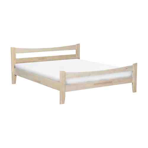Двуспальная кровать Массив Лайт Бесцветный, лак, 160х200 см арт. 147380