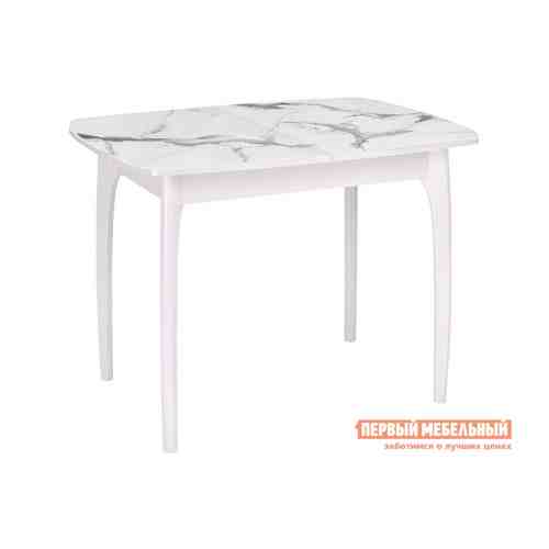 Кухонный стол Стол Dikline М15 Белый / Мрамор белый, стекло арт. 144936