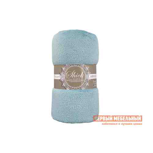 Покрывало Голубая лагуна Ментоловый (точки), фланель арт. 121071